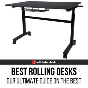Rolling Standing Desk with Wheels