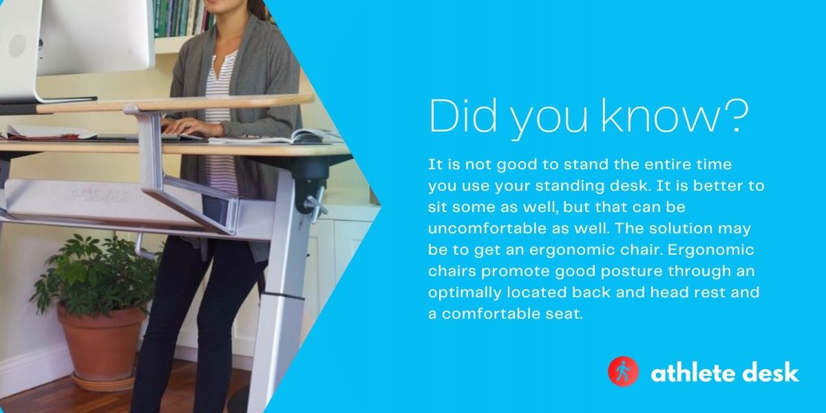 How can I make my standing desk more comfortable