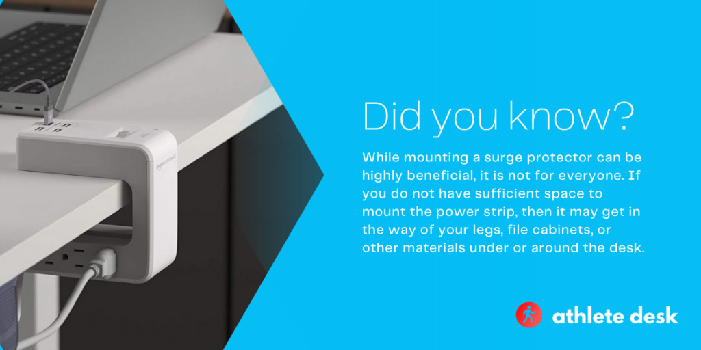 How to Mount a Power Strip to a Desk Athlete Desk