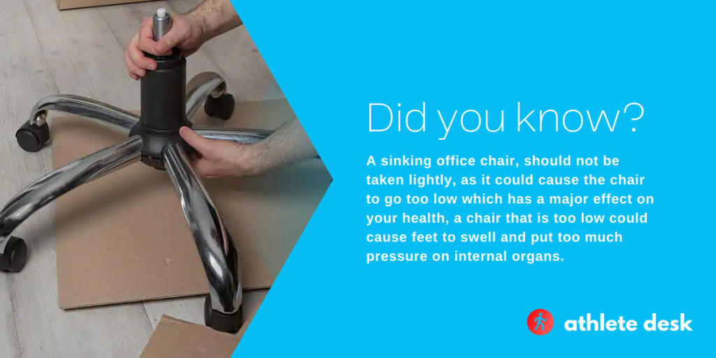 How to Fix a Sinking Office Chair Athlete Desk